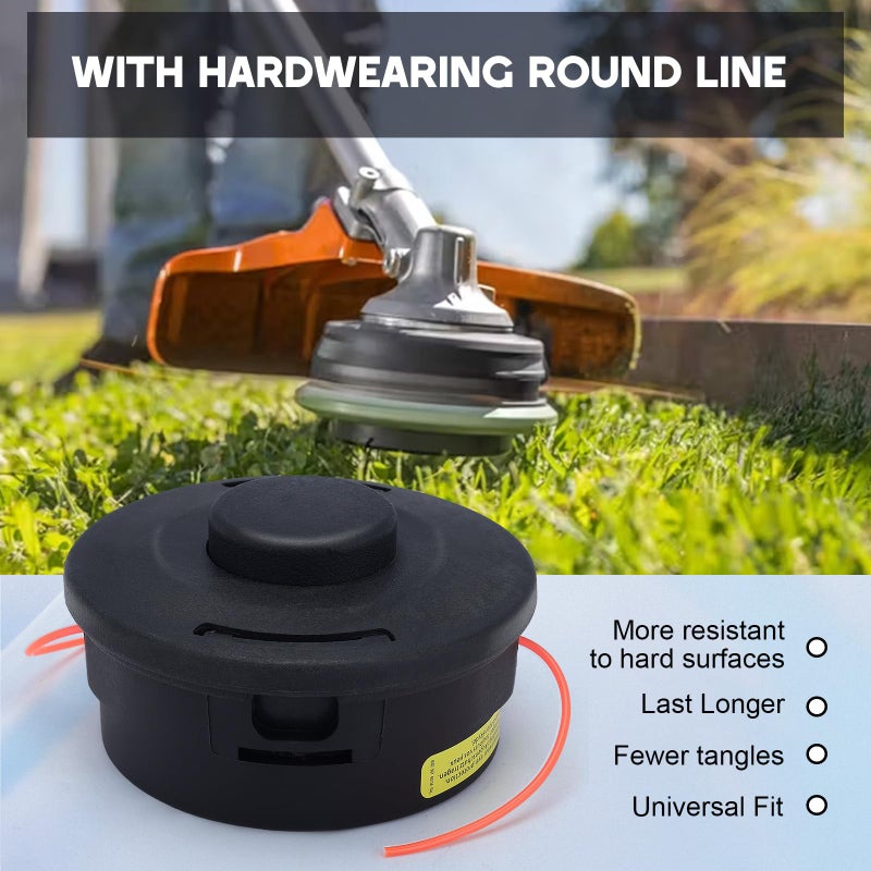 Buckbock 25-2 Trimmer Head for Stihl FS90 FS90R FS100 FS110 FS130 FS250 FS56 FS80 FS85 FS55 FS55R Bump Feed String Trimmer Brushcutter AutoCut 25-2 String Trimmer Head 4002-710-2191 - Image 3